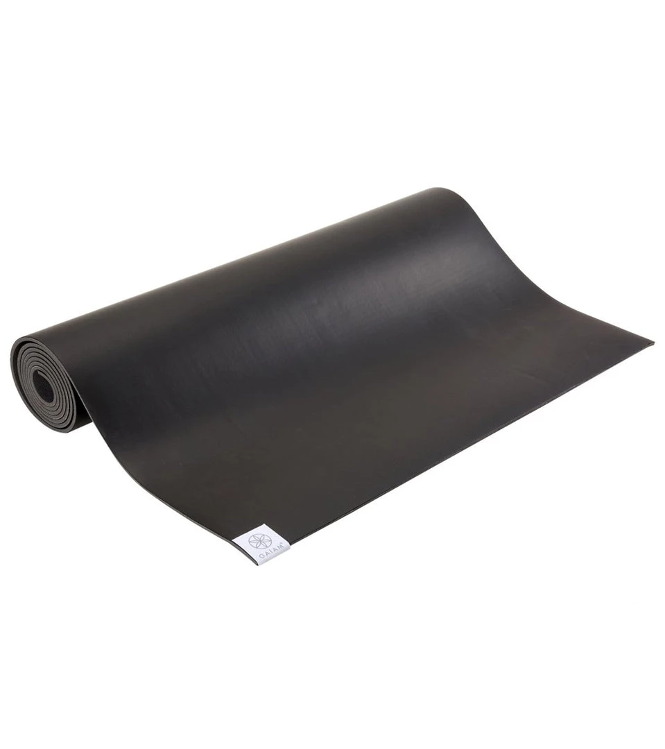Gaiam Dry Grip Yoga Mat Long & Wide 78" 5mm Black 4 Gaiam Dry Grip Yoga Mat Long & Wide 78" 5mm Black