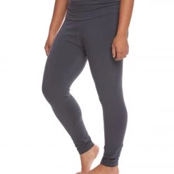 CLOTHING Hard Tail Plus Size Contour Rolldown Cotton Yoga Leggings Dark Night