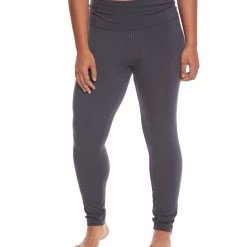 CLOTHING Hard Tail Plus Size Contour Rolldown Cotton Yoga Leggings Dark Night