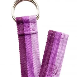 Gaiam Tri Color Yoga Strap 6' Deep Purple