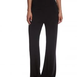 CLOTHING Hard Tail Flat Waist Yoga Lounge Pants Black