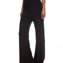 CLOTHING Hard Tail Flat Waist Yoga Lounge Pants Black