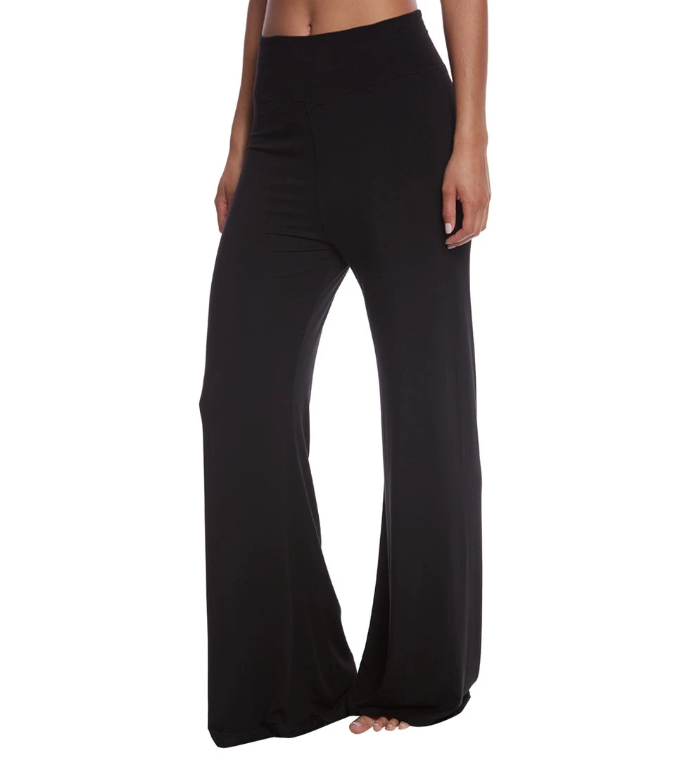 CLOTHING Hard Tail Flat Waist Yoga Lounge Pants Black 4 CLOTHING Hard Tail Flat Waist Yoga Lounge Pants Black