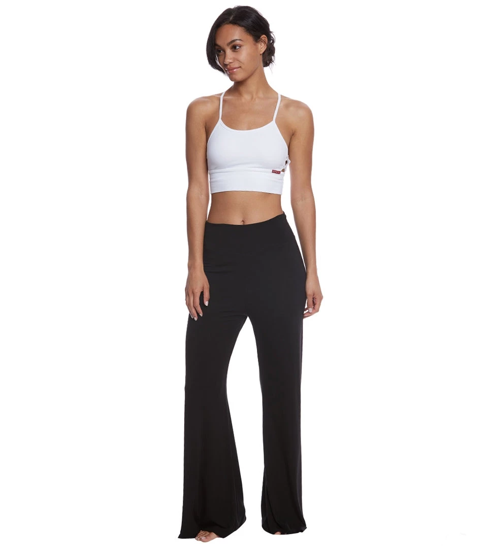 CLOTHING Hard Tail Flat Waist Yoga Lounge Pants Black 6 CLOTHING Hard Tail Flat Waist Yoga Lounge Pants Black