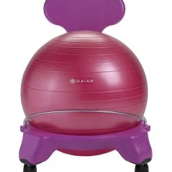 YOGA MATS & PROPS Gaiam Kid's Yoga Balance Ball Chair Purple/Pink