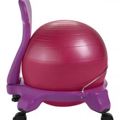 YOGA MATS & PROPS Gaiam Kid's Yoga Balance Ball Chair Purple/Pink