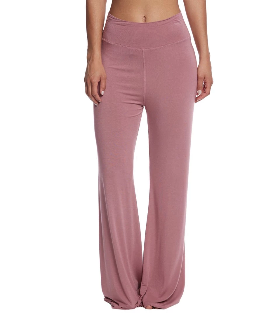 CLOTHING Hard Tail Flat Waist Yoga Lounge Pants Dusty Rose 3 CLOTHING Hard Tail Flat Waist Yoga Lounge Pants Dusty Rose