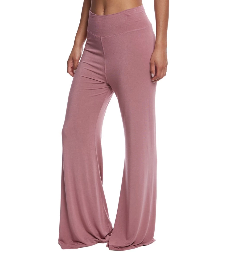 CLOTHING Hard Tail Flat Waist Yoga Lounge Pants Dusty Rose 4 CLOTHING Hard Tail Flat Waist Yoga Lounge Pants Dusty Rose