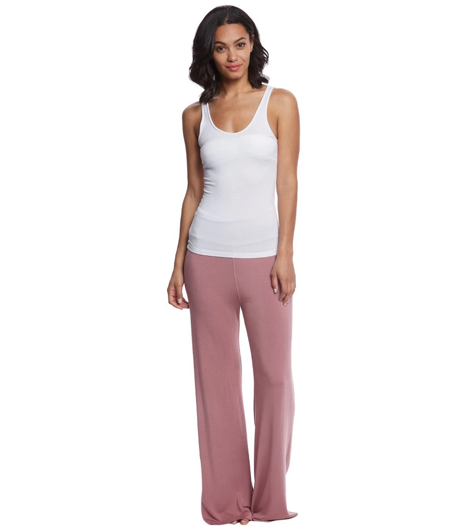 CLOTHING Hard Tail Flat Waist Yoga Lounge Pants Dusty Rose 6 CLOTHING Hard Tail Flat Waist Yoga Lounge Pants Dusty Rose