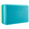 Gaiam Tri Color Yoga Block Teal Tonal