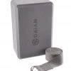 Gaiam Yoga Block & Strap Combo 6' Grey YOGA MATS & PROPS