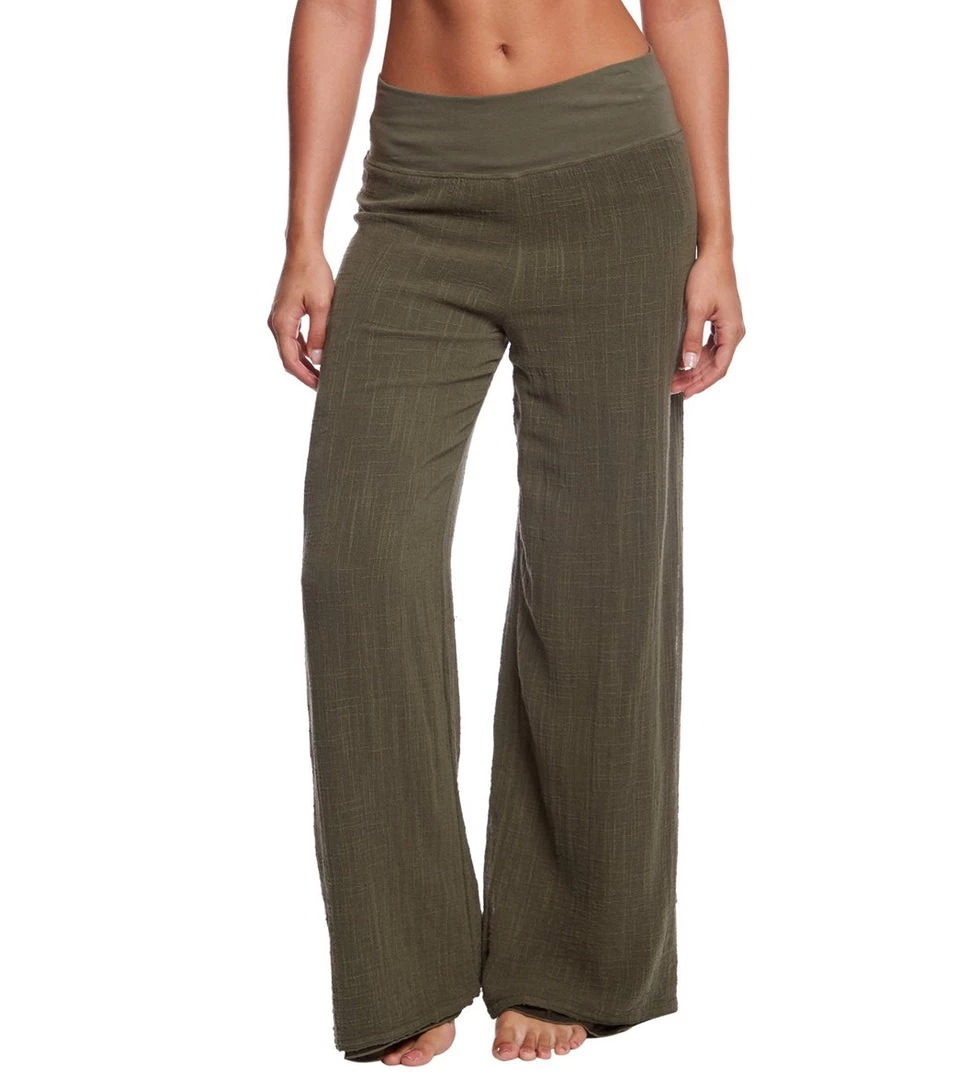 Hard Tail Flat Waist Cotton Yoga Pants Olive 3 Hard Tail Flat Waist Cotton Yoga Pants Olive