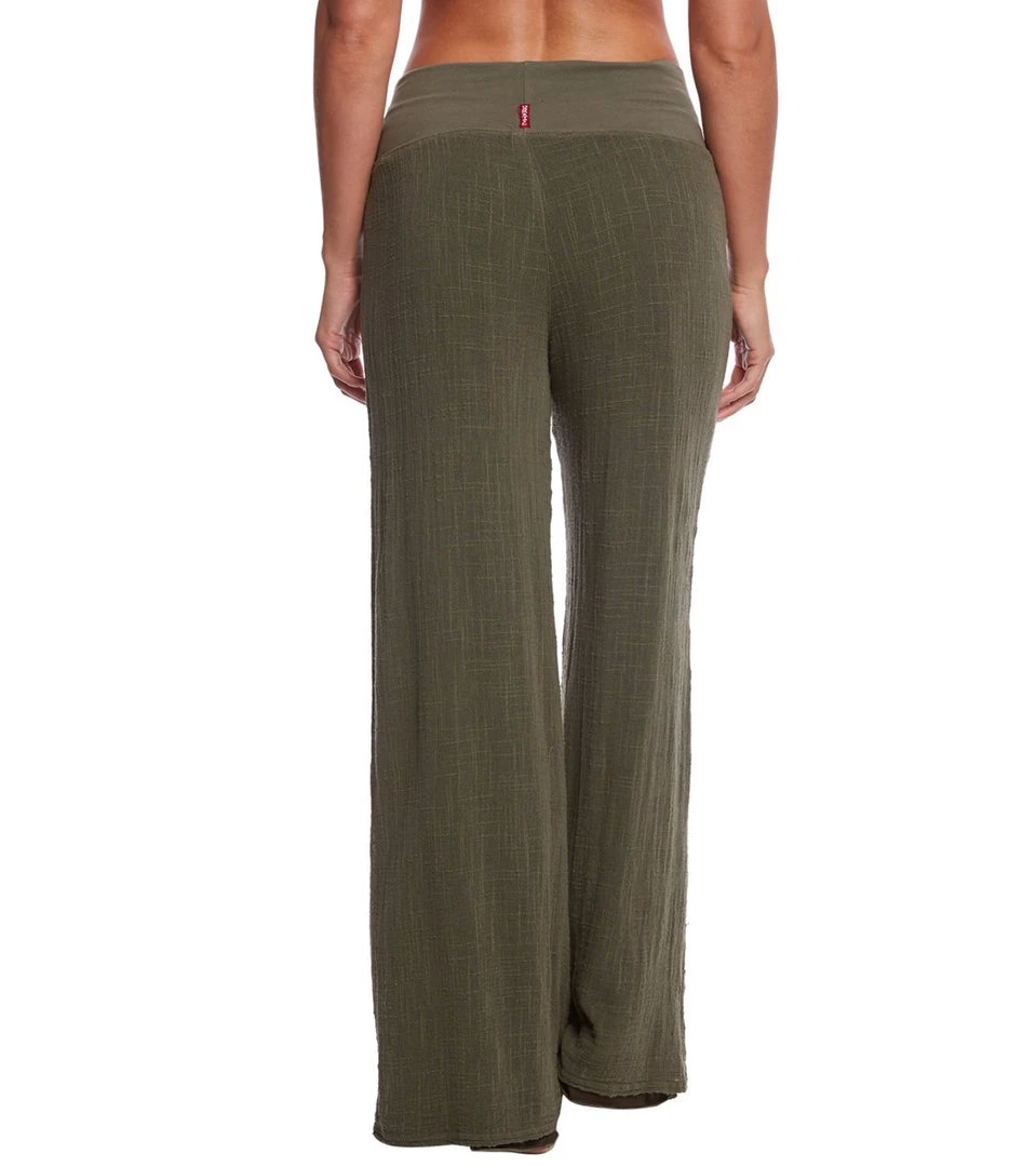 Hard Tail Flat Waist Cotton Yoga Pants Olive 5 Hard Tail Flat Waist Cotton Yoga Pants Olive