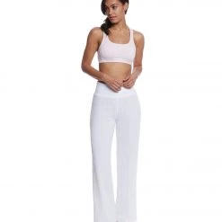 CLOTHING Hard Tail Flat Waist Cotton Yoga Pants White 11 CLOTHING Hard Tail Flat Waist Cotton Yoga Pants White