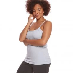 Hard Tail Plus Size Support Yoga Tank Top Dove