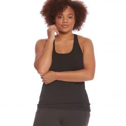 Hard Tail Plus Size U Scoop Yoga Tank Top