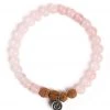 Mala Collective I Am Love Yoga Bracelet Rose Quartz
