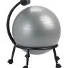 Gaiam Custom Fit Balance Yoga Ball Chair Grey 1 Gaiam Custom Fit Balance Yoga Ball Chair Grey