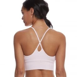 CLOTHING Hard Tail X Side Middy Yoga Sports Bra Blush