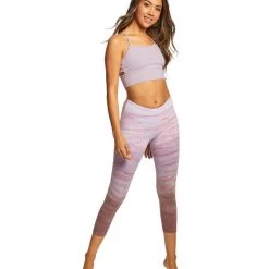 Hard Tail X Side Middy Yoga Sports Bra Lavender Moon CLOTHING