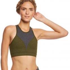 Onzie High Neck Yoga Sports Bra Moss Combo CLOTHING