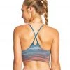 Hard Tail X Side Middy Yoga Sports Bra White/Blue Rainbow Horizon CLOTHING