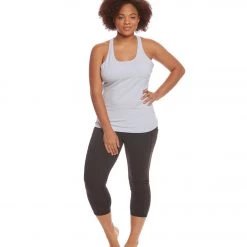 Hard Tail Plus Size U Scoop Yoga Tank Top Dove 11 Hard Tail Plus Size U Scoop Yoga Tank Top Dove