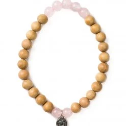 ACCESSORIES Mala Collective Manifesting Love Yoga Bracelet Rose Quartz