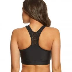 Onzie High Neck Yoga Sports Bra Diamond Geo CLOTHING