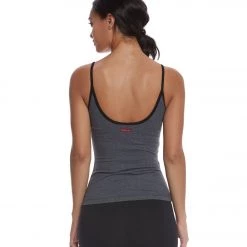 CLOTHING Hard Tail Strappy Front Yoga Tank Top Black