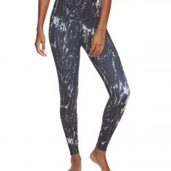 Beyond Yoga Olympus High Waisted 7/8 Yoga Leggings Black Marble