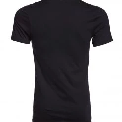 Bella + Canvas Men's Jersey Short Sleeve V-neck Tee Black CLOTHING