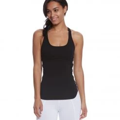CLOTHING Hard Tail X Side Yoga Tank Top Black