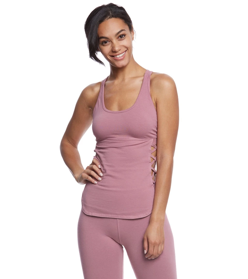 Hard Tail X Side Yoga Tank Top Dusty Rose 4 Hard Tail X Side Yoga Tank Top Dusty Rose