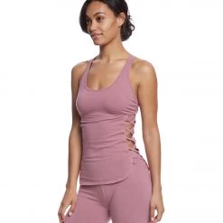 Hard Tail X Side Yoga Tank Top Dusty Rose 13 Hard Tail X Side Yoga Tank Top Dusty Rose
