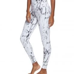 Beyond Yoga Olympus High Waisted 7/8 Yoga Leggings White Marble CLOTHING