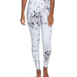 Beyond Yoga Olympus High Waisted 7/8 Yoga Leggings White Marble CLOTHING