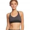 Onzie Y Back Yoga Sports Bra Slate Grey /Black
