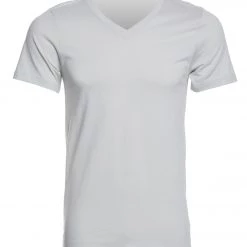 Bella + Canvas Men's Jersey Short Sleeve V-neck Tee Silver CLOTHING