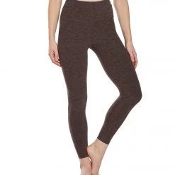 Women Beyond Yoga Spacedye High Waisted Caught In The Midi 7/8 Yoga Leggings Terra Leather Earth