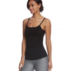 Hard Tail Long Yoga Sport Bra Tank Black
