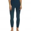 Women Beyond Yoga Spacedye High Waisted Caught In The Midi 7/8 Yoga Leggings Black/Deep Sapphire