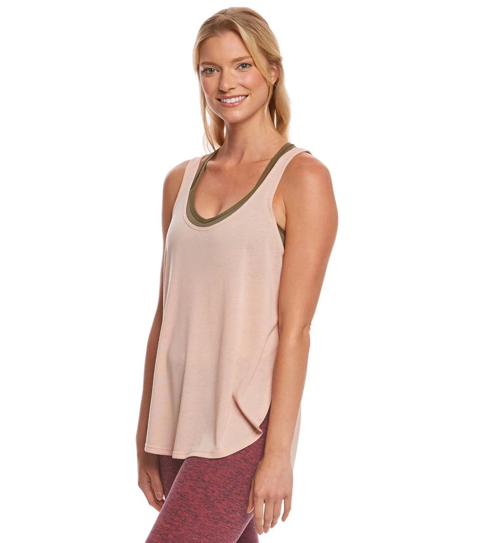 Bella + Canvas Flowy Side Slit Workout Tank Top Peach CLOTHING 4 Bella + Canvas Flowy Side Slit Workout Tank Top Peach CLOTHING