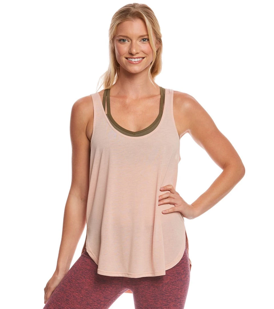 Bella + Canvas Flowy Side Slit Workout Tank Top Peach CLOTHING 8 Bella + Canvas Flowy Side Slit Workout Tank Top Peach CLOTHING