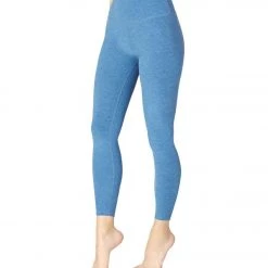 Women Beyond Yoga Spacedye High Waisted Caught In The Midi 7/8 Yoga Leggings Victory Blue/Blue Suede
