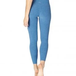 Women Beyond Yoga Spacedye High Waisted Caught In The Midi 7/8 Yoga Leggings Victory Blue/Blue Suede