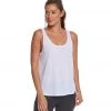 Bella + Canvas Flowy Side Slit Workout Tank Top White CLOTHING