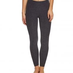 Beyond Yoga Spacedye High Waisted Caught In The Midi 7/8 Yoga Leggings Black-Steel Women