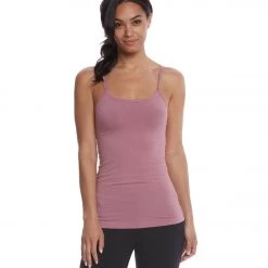 CLOTHING Hard Tail Long Yoga Sport Bra Tank Dusty Rose