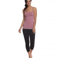 CLOTHING Hard Tail Long Yoga Sport Bra Tank Dusty Rose